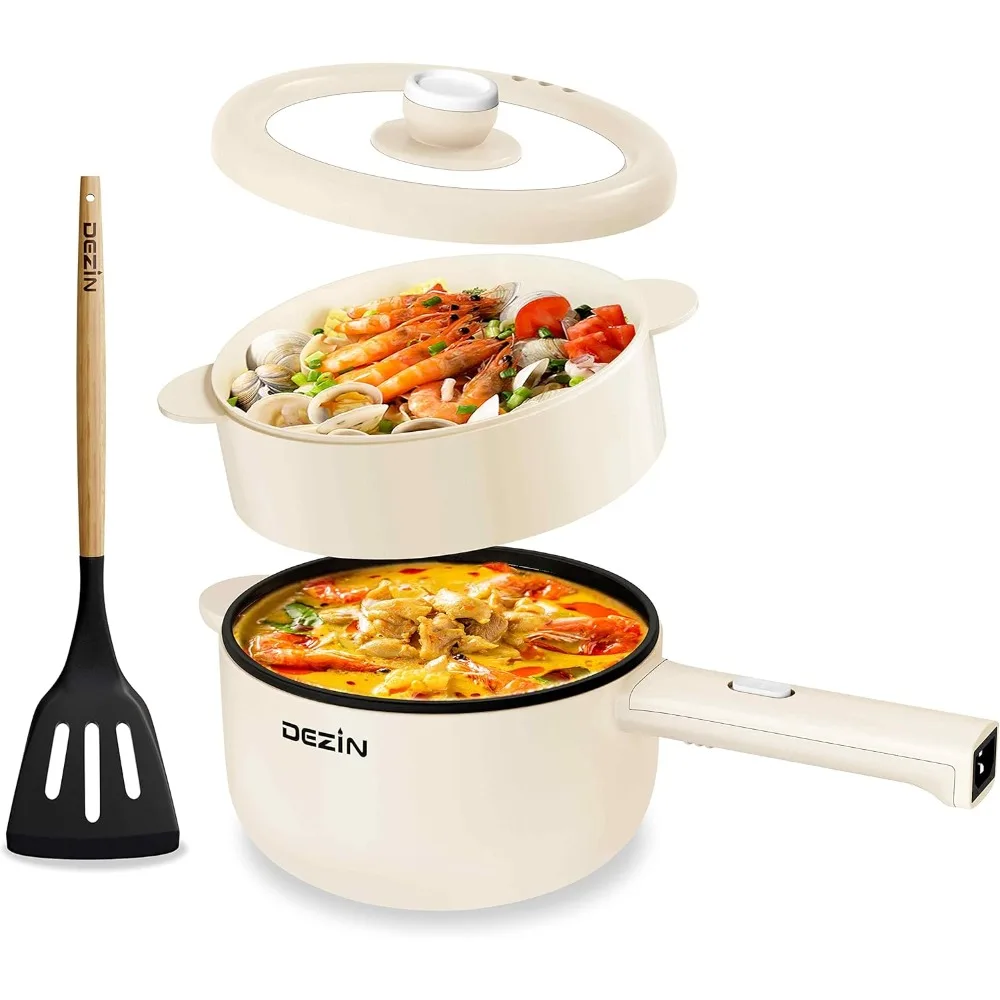 

2024 New Electric Cooker, 2L Non-Stick Sauté Pan, Rapid Noodles Cooker, Mini Pot