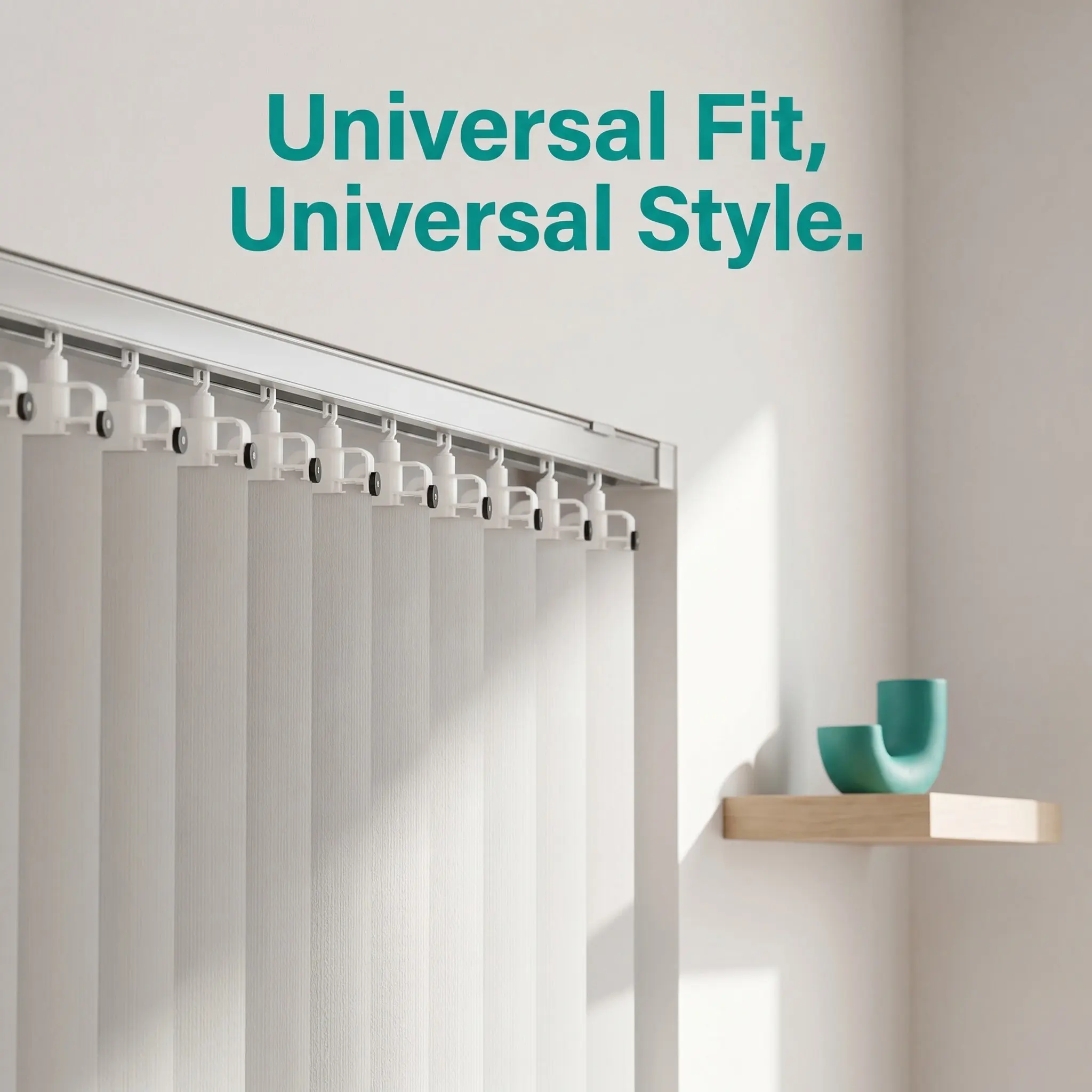 12Pcs Vertical Blind Carriers Smooth Sliding Repair Parts DIY Installation for Bedroom Living Room Office Vertical Blinds