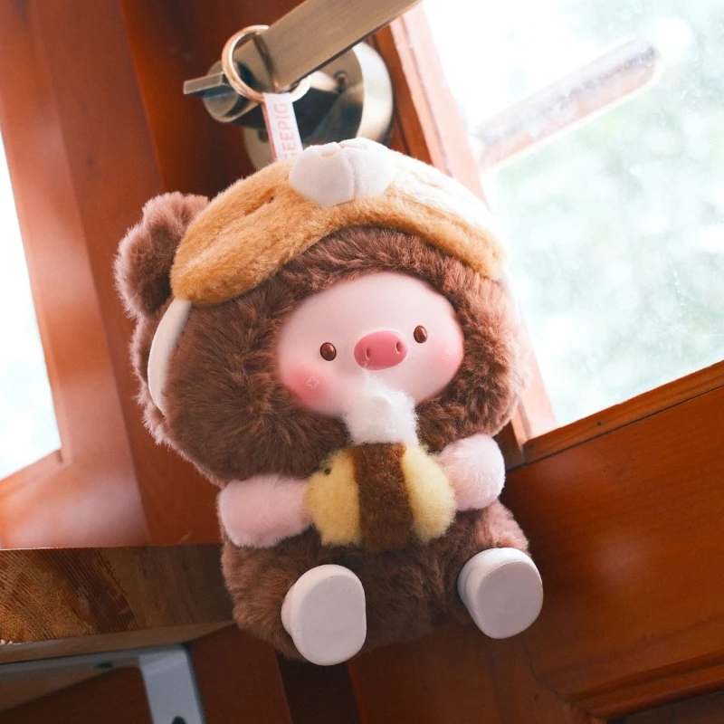 

Натуральная пижама Geegeepig, серия колыбелей, виниловая слепая коробка, милая кукла-свинья, кавайные игрушки, светоотражающие настольные декоративные украшения, подарок