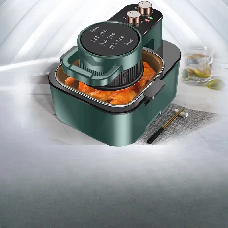 Kitchen appliances use a fast-cycling oil-free non-stick cooking deep air fryer