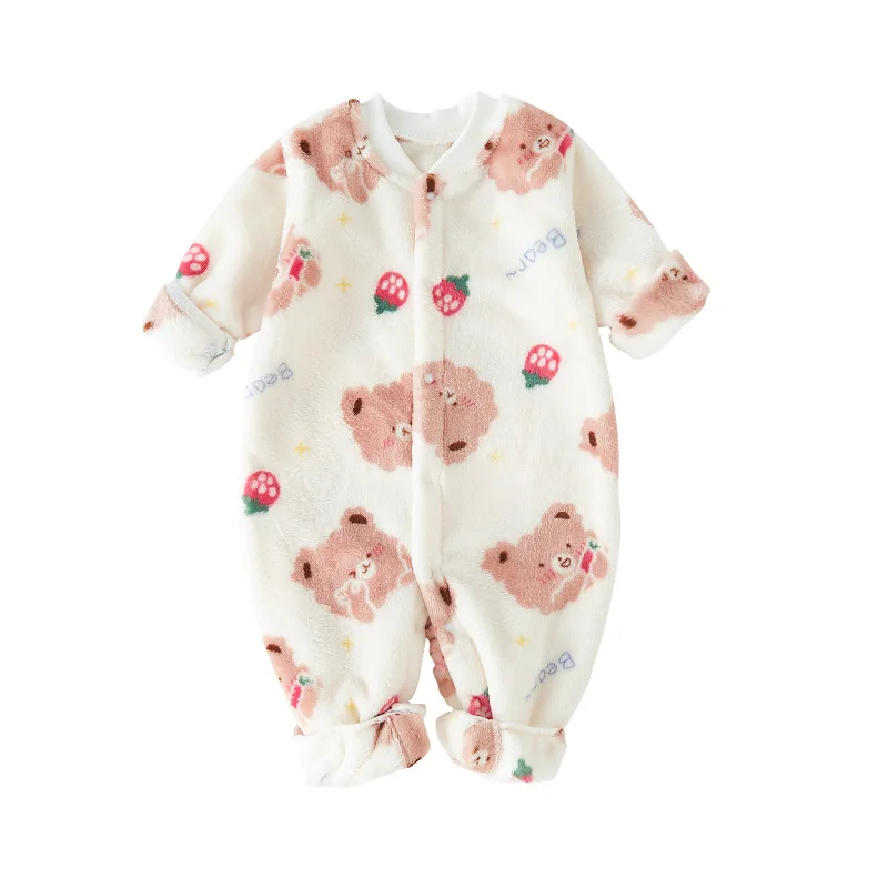 Bambino imbottito ispessito vestito da gattonare inverno bambini cartone animato tute calde nuovi ragazzi autunno moda tute per il tempo libero 4M-2