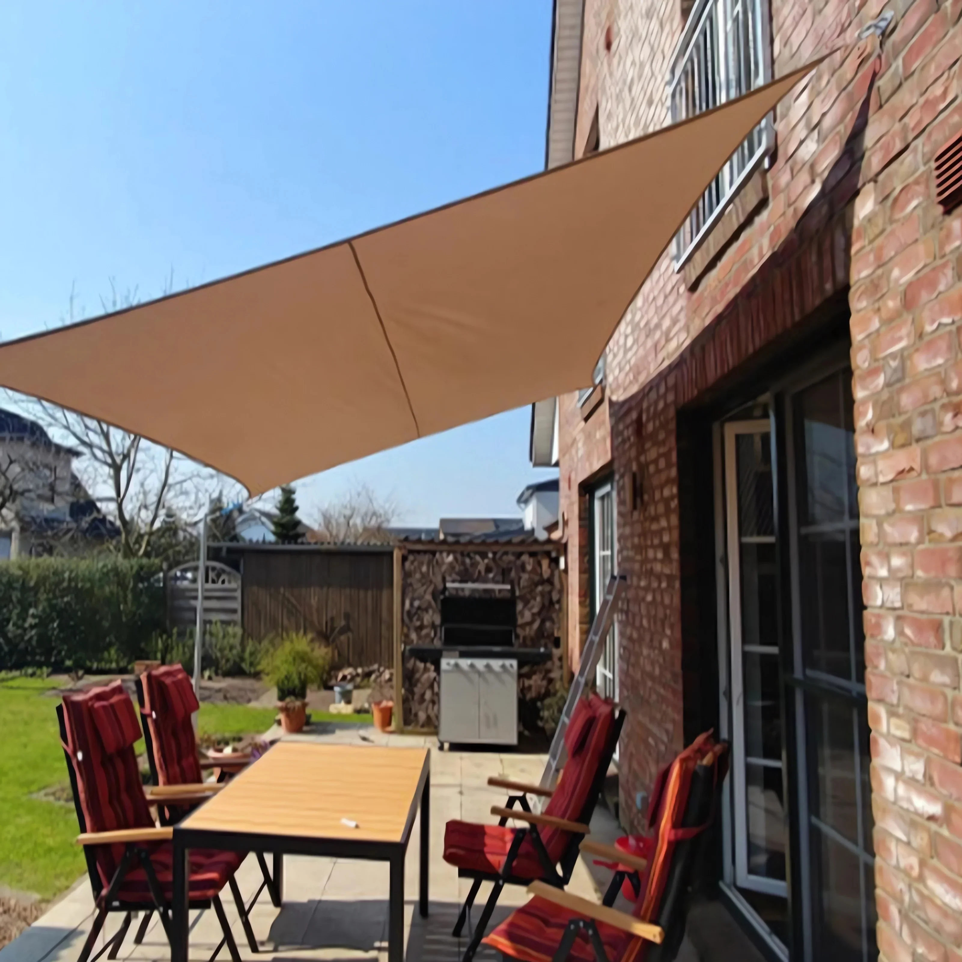 

Rectangle Sun Shade Canopy Convenient to Install Heavy Duty Breathable Material Design Suitable for Pergola Backyard Carport