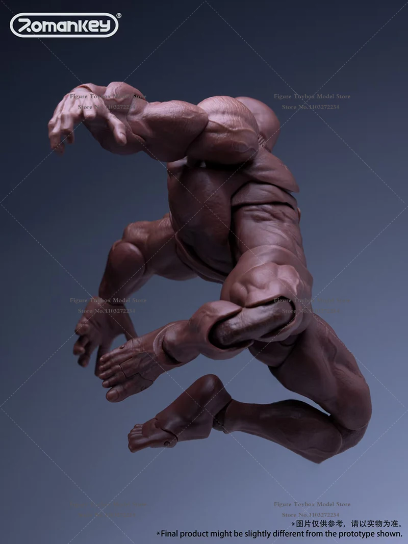 Romankey x cow ums003 1/12 grande cara muscular corpo super flexível 18cm de altura modelo brinquedos para 6 "figura ação cosplay coleção