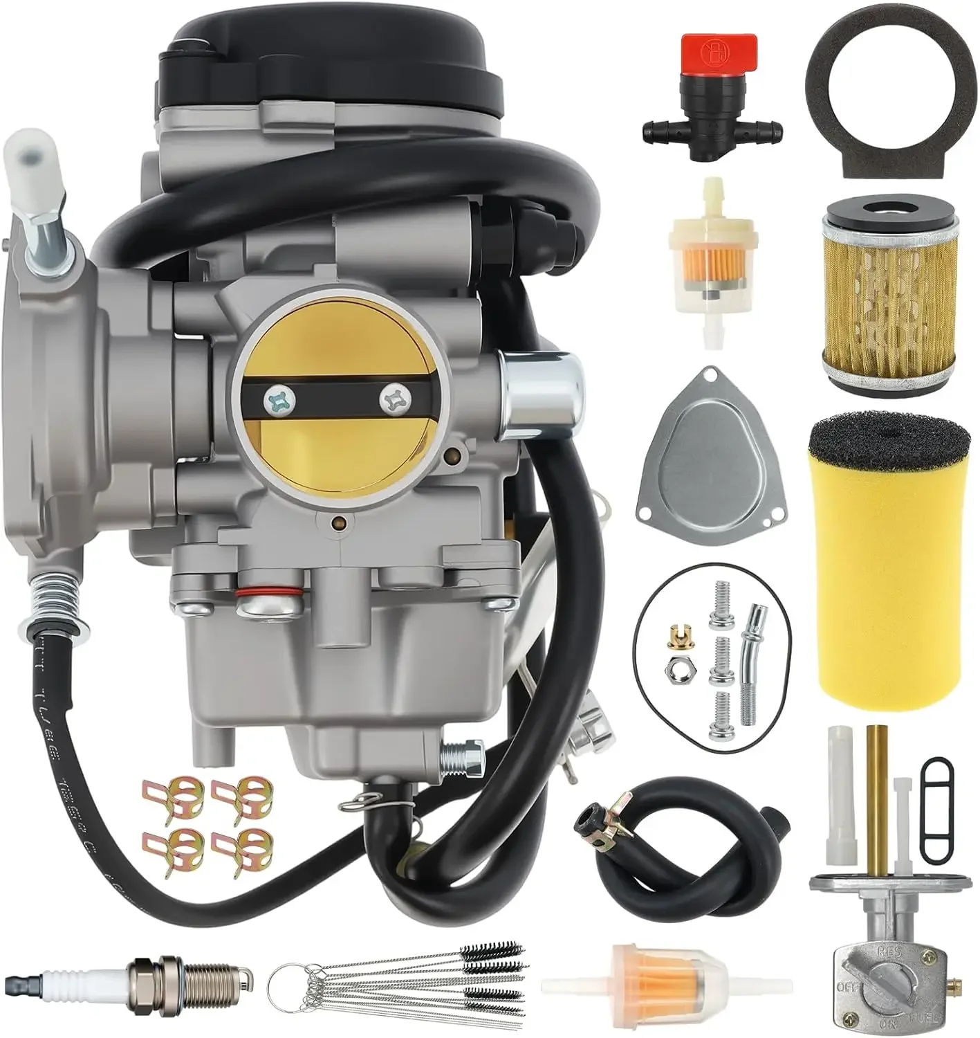 CARBURADOR PARA Grizzly 600 660 YFM600 YFM660 1998-2001/2002-2008 YFM 450. Carburador compatible con Yamaha Big Bear 400 y Kodi 2000-2006.