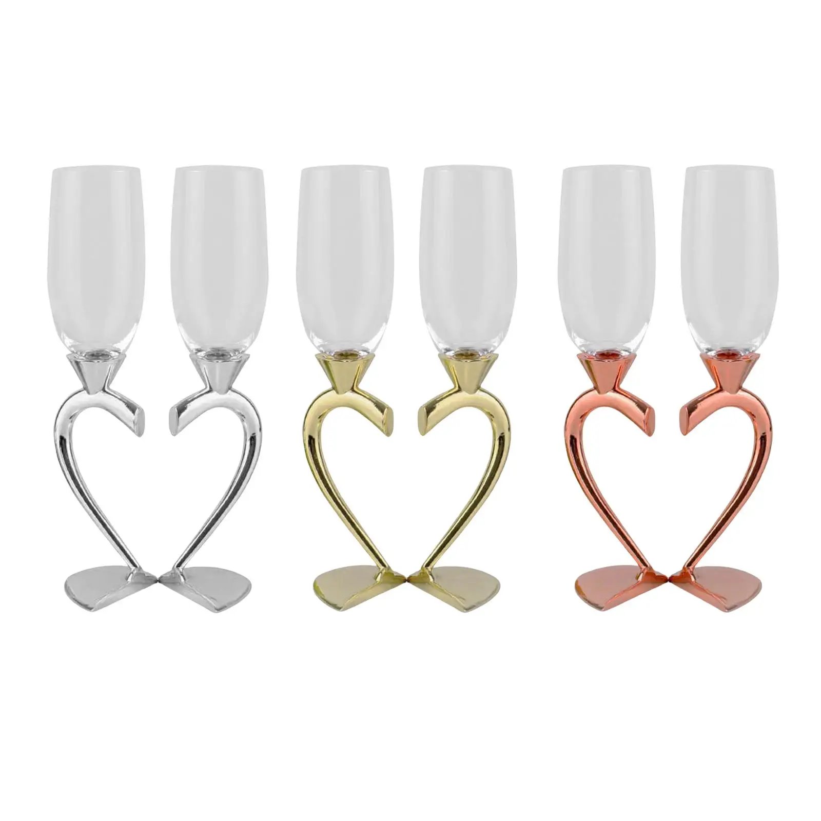 Novelty Drinks Cup Heart Shaped Glass Cups for Birthday Banquet Valentine's Day