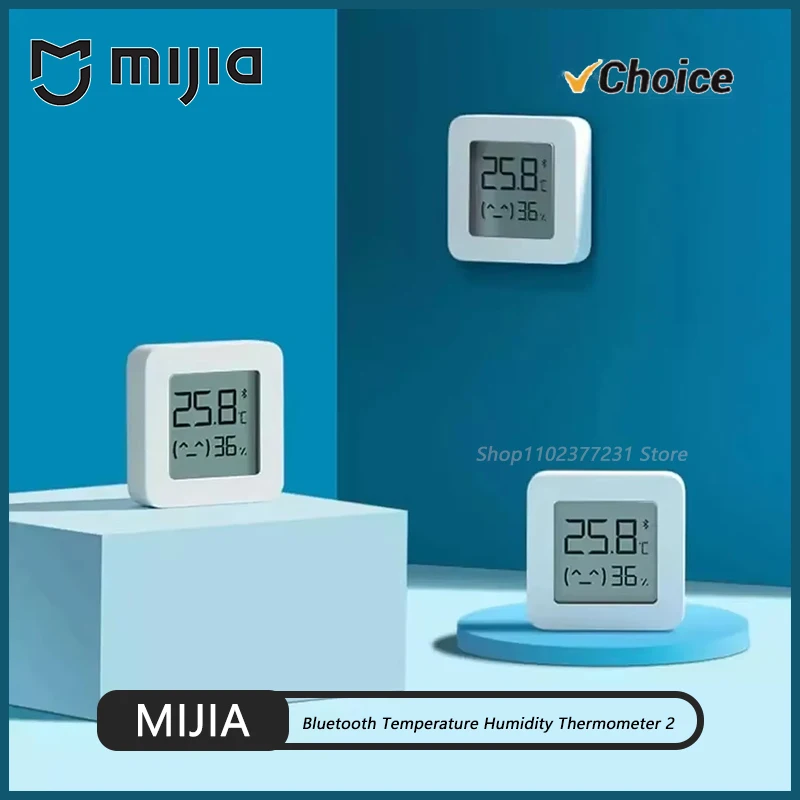 

Original Mijia Thermometer 2 Bluetooth Temperature Humidity Sensor Moisture Meter Smart LCD Screen Digital Mijia App CN