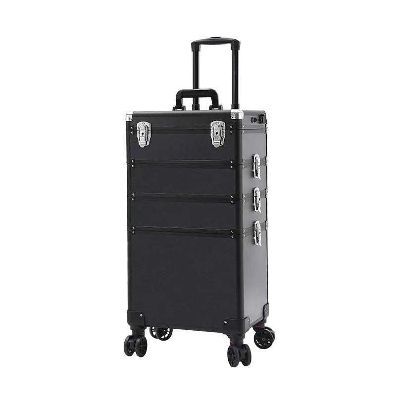 Wow, Customized Manufacturers Supply Cosmetic Cases With Lights LED Rechargeable With Mirrors Multi-layer Tie Rods