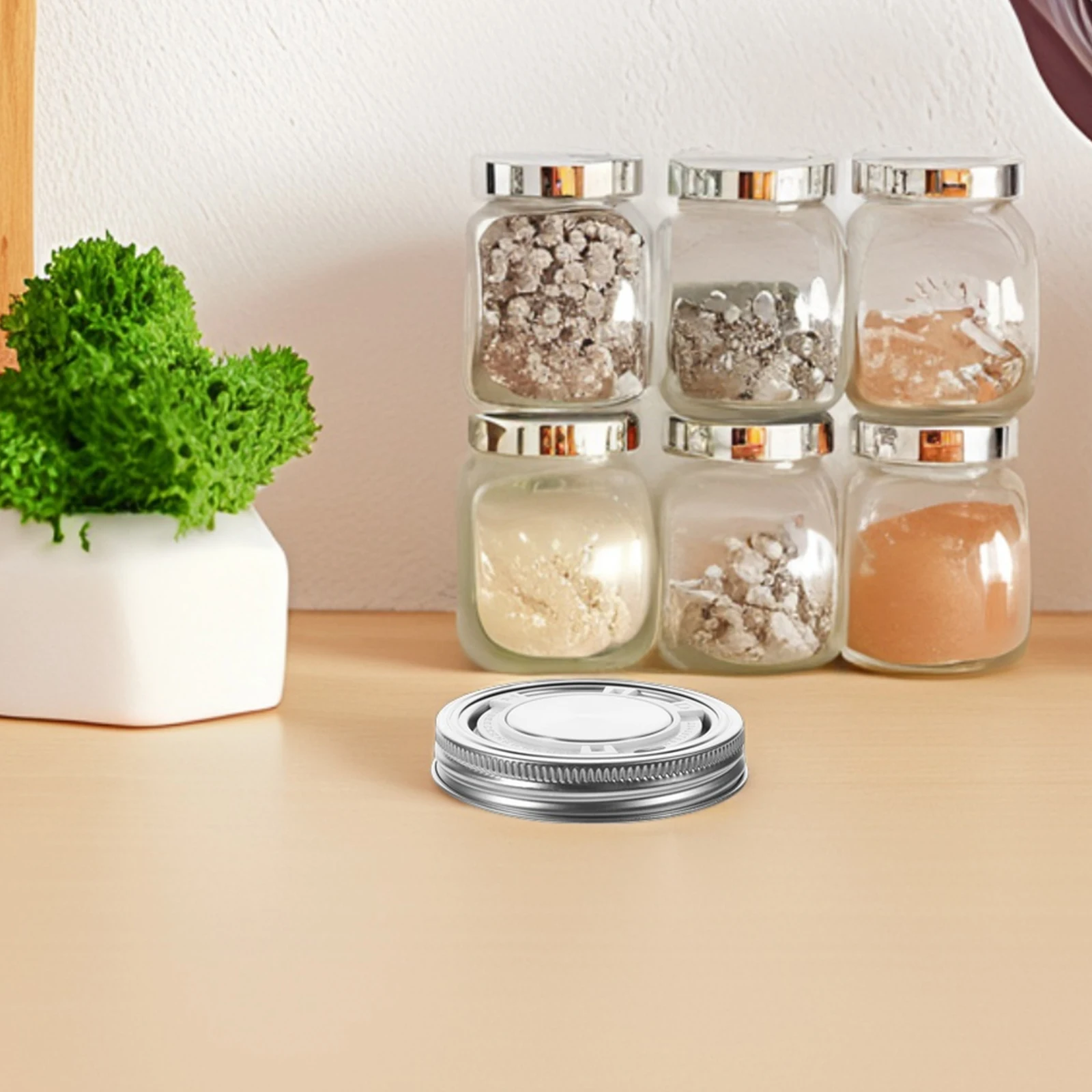

Timer Cover Canning Jar Lids for Glass Containers Supplies Stainless Steel Accessories