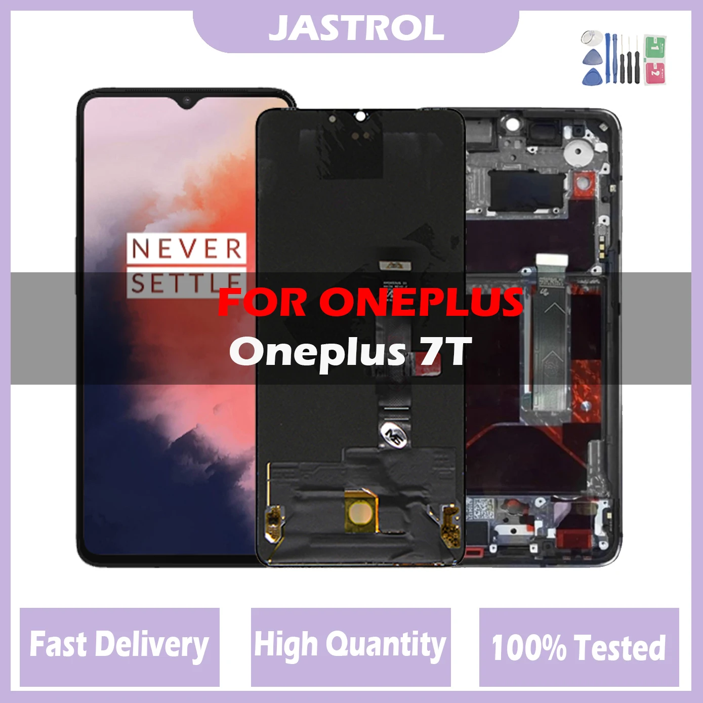 AMOLED Lcd For Oneplus 7T 1+7t LCD DisplayTouch Screen Digitizer Assembly Replacement LCD Screen For One Plus 7T 1+7t screen