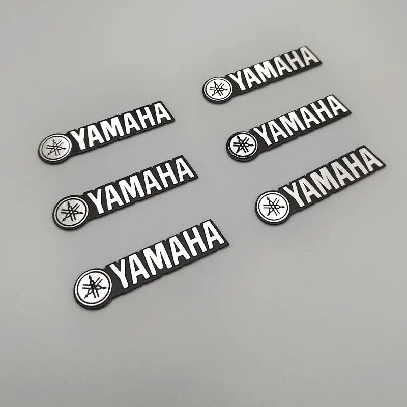 4Pcs Motorcycle Audio Stereo Sticker For Yamaha R1 R3 R25 Mt-09 Mt07 Fazer Fz6 Xj6 R15 TMAX YS125 XTZ125 IB E8 Rxv YBR125 YBR250