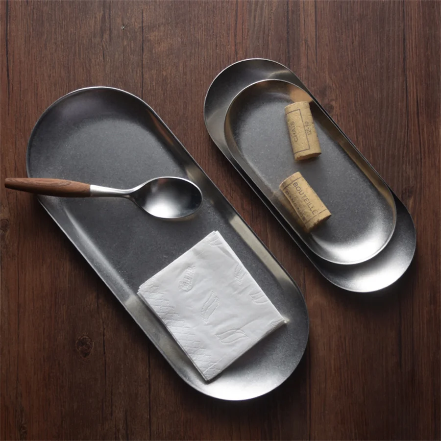 Japanese Retro Afternoon Refreshment Tray Jewelry Tray Creative Old Towel Dish Fragrance Storage Tray