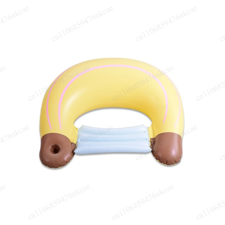 Inflatable fruit floating row outdoor banana floating bed water backrest casual foldable