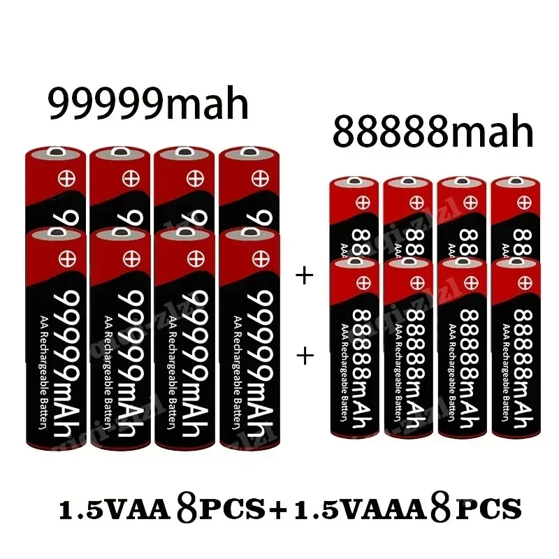 Nuovo 1.5V AA Ad Alta Capacità 99999 MAh + 1.5V AA88888 MAh Alcalina 1.5V Orologio Giocattolo Batteria Della Macchina Fotografica Batteria