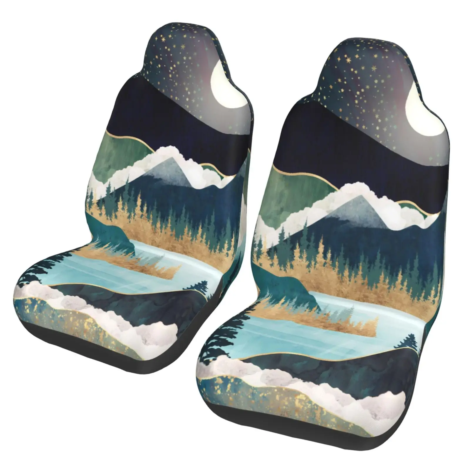 

Xinghu Printed Automotive Parts Seat Cover Seat Cover Front Seat Full Set 2-piece Seat Protection Cover Male Female Universal
