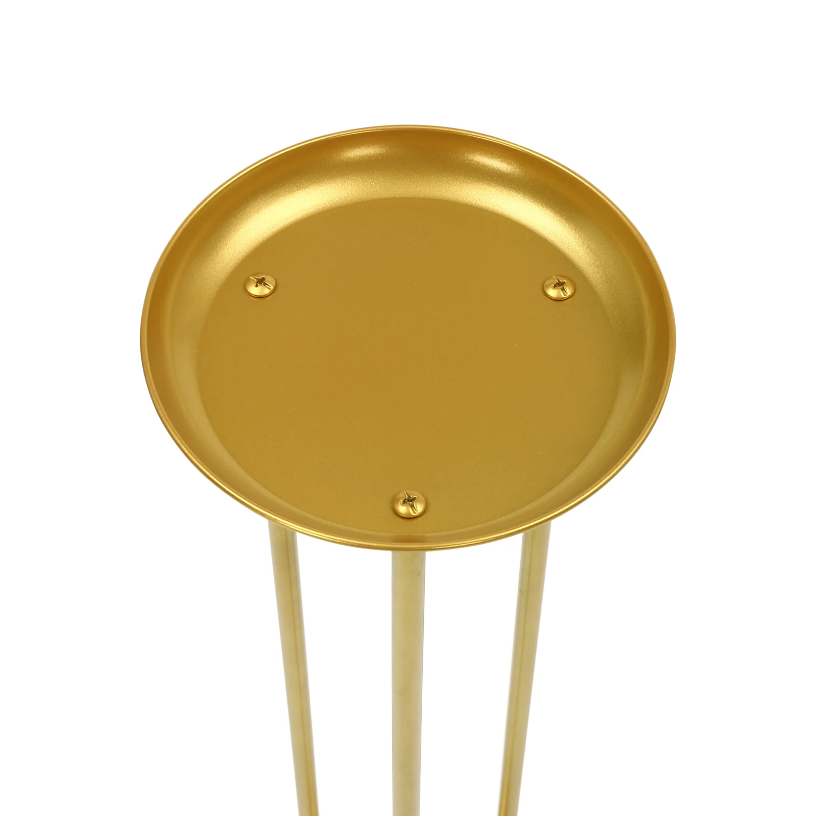 6 Pcs Gold Columnar Flower Display Stand | 2080cm, Floor Mount, Carbon Steel Columnar Flower Display Racks