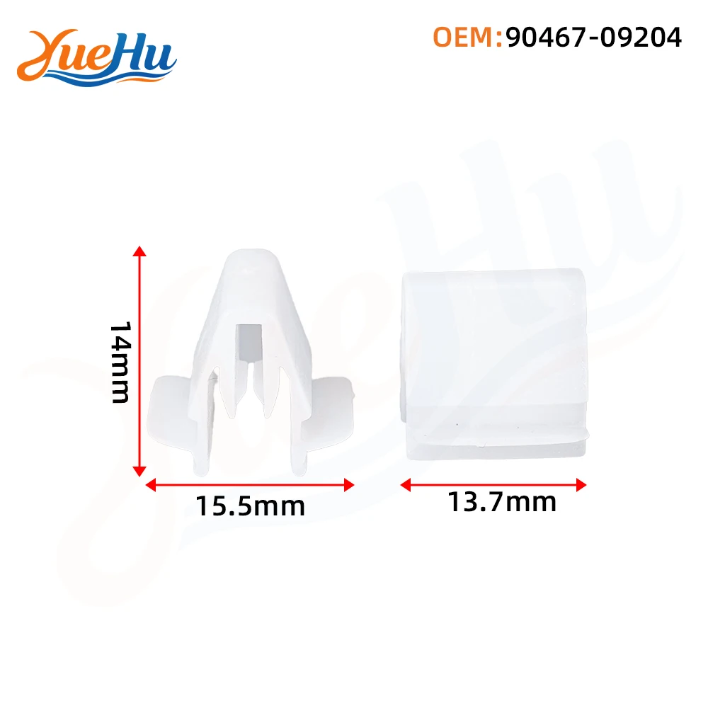 YUEHU 25PCS  Rear Hatch Door Side Garnish Moulding Clips for Toyota Lexus Camry Highlander Prius Sienna Cowl Trim Clip 90467-092