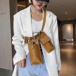 2020 New Designer Bag Ladies Small PU Leather Belt Bag Women Fashion Shoulder Bag Messenger Bag Women Mobile Phone Bag Chest Bag