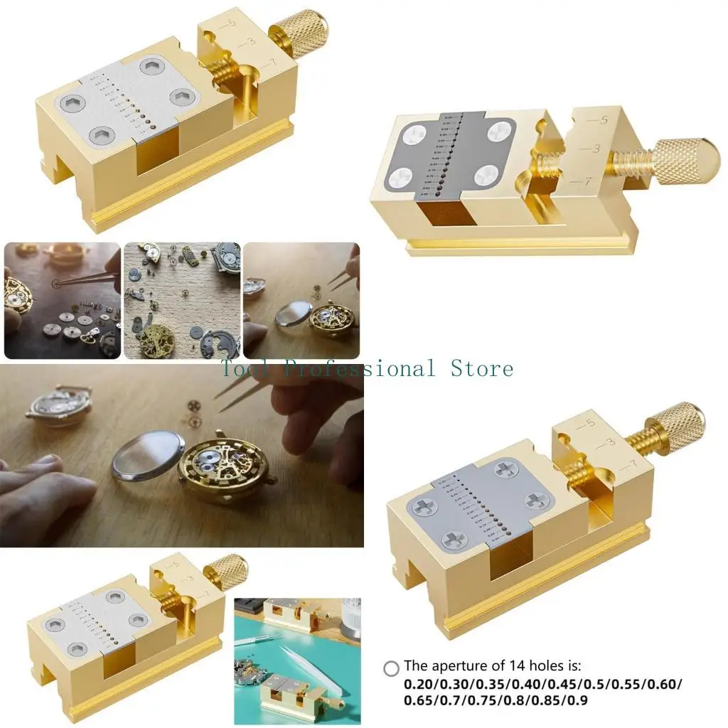 

57QF Precise Watch Benches Vices Thread Antislip Collet Tightening Adjustment Tool