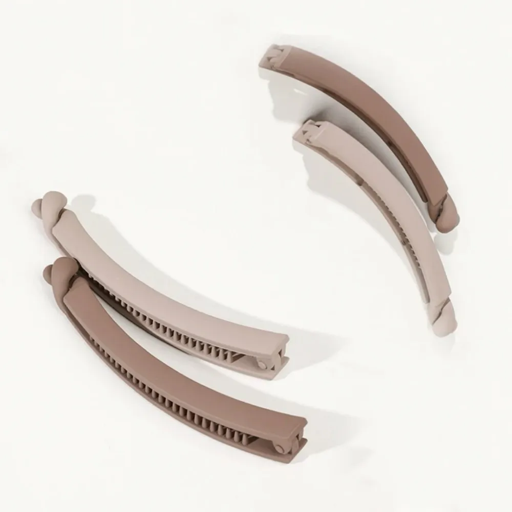 4/5 Stück Bananen-Haarklammern, rutschfeste große Pferdeschwanz-Halter-Clips für Frauen, Vintage 90er-Jahre-Doppelkämme, Haarnadel-Zubehör – Detail 6