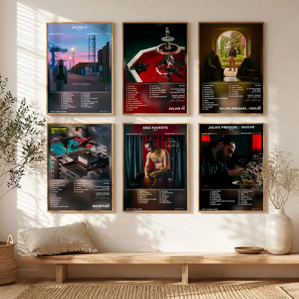Surreal Artist J-Julien Schwarzer Poster All-match HD Waterproof Self-Adhesive Wall Art Sticker For Home Bedroom