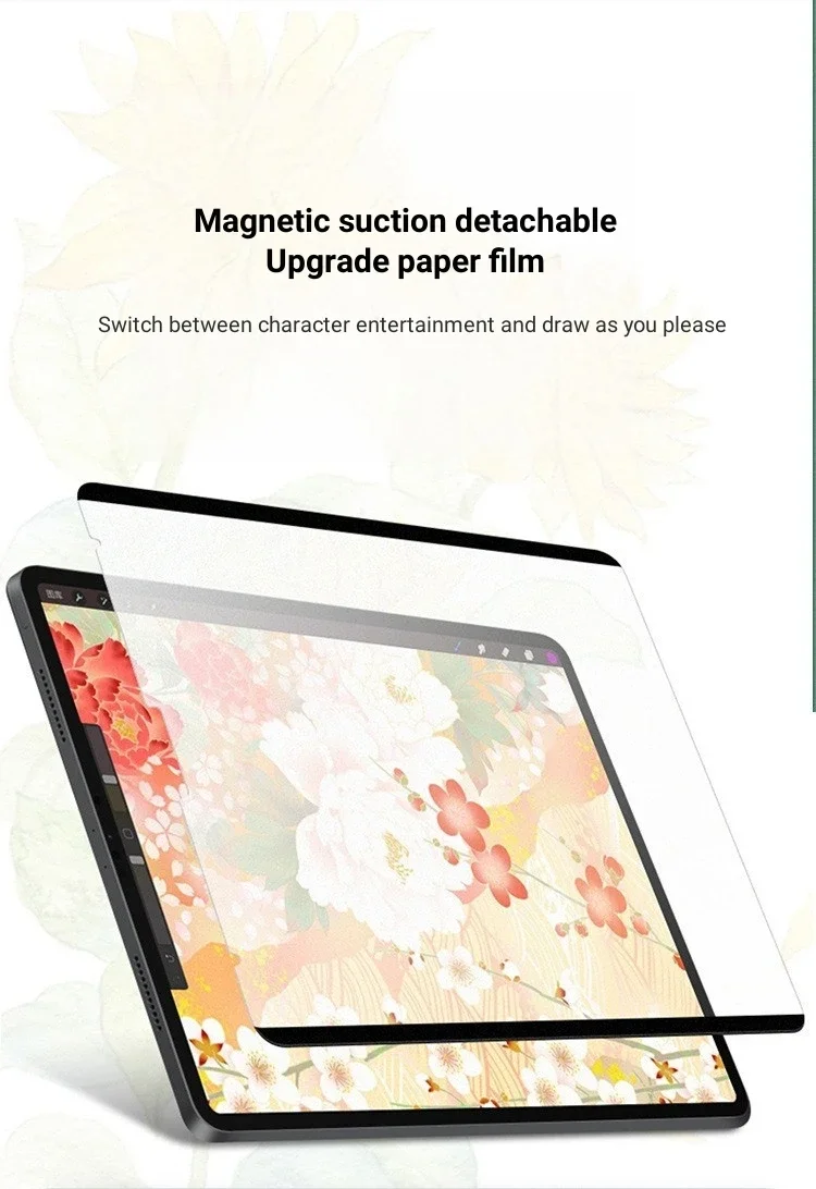 Magnetic Film Paper Screen Protector Removable For Samsung A11plus 11 inch 2025 S11ultra 14.6 S11lite 10.9 S10FEplus 13.1