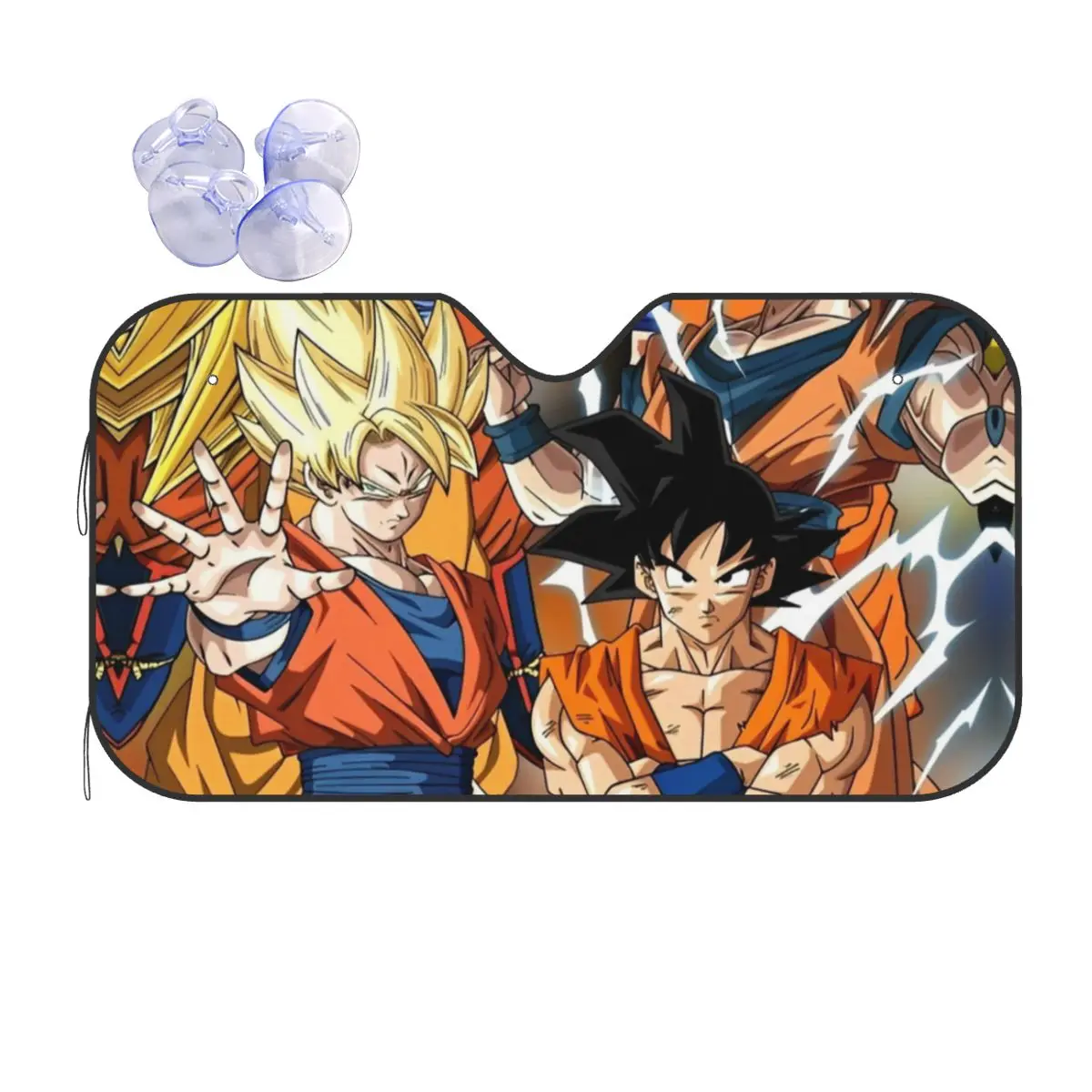 Japanese Anime Dragon Ball Z Sunshade Windscreen Cute Car Front Window Visor 76x140cm Sunshade Visor Accessories Covers