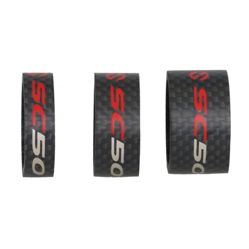 

Wear Resistance 3Pcs/set Full Carbon Bicycle Front Fork Washer Aging Resistance Front Headset Spacers 10/15/20mm