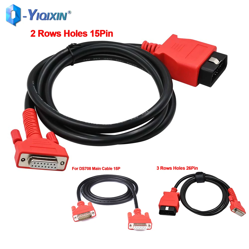 

OBD Extension Cable 15/26 Pin DB15 Female to OBD 16-Pin Main Test Cable DS708 DB15 Male to Female For Autel OBD2 Interface Tool