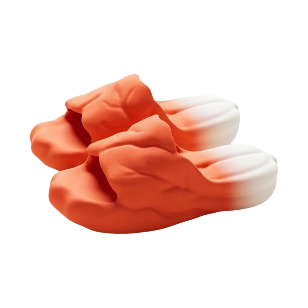 Sandalia creativa, zapatillas de repollo de simulación, divertidas zapatillas de suela gruesa EVA para verduras, toboganes de repollo rojo de fondo suave 3D para dormitorio