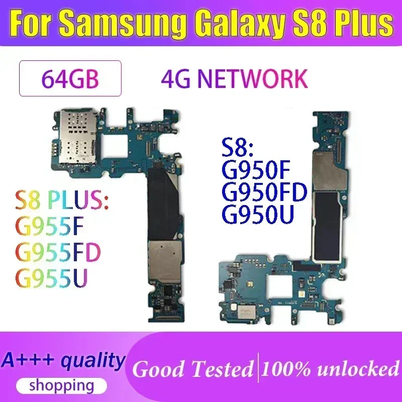100% рабочая разблокированная основная плата для Samsung Galaxy S8 Plus G955F G955FD G955U S8 G950F G950FD 64 ГБ материнская плата 100% рабочая разблокированная основная плата для Samsung Galaxy S8 Plus G955F G955FD G955U S8 G950F G950FD 64 ГБ материнская плата