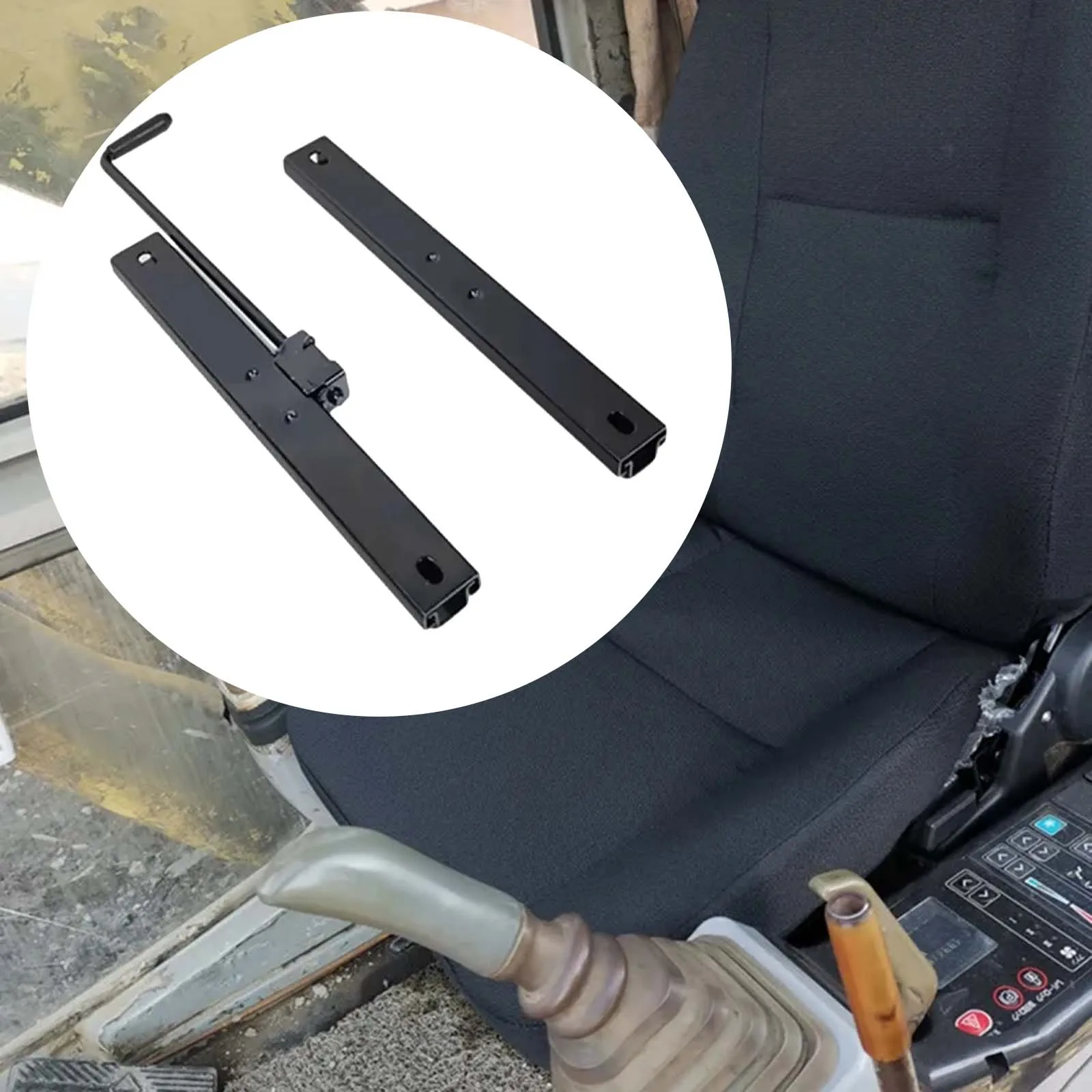 Vehicle Seat Slider Track Strong Strength Adjustable Seat Slider Track Vehicle Seat Slide Rails Seat Mounting Track Assembly Kit