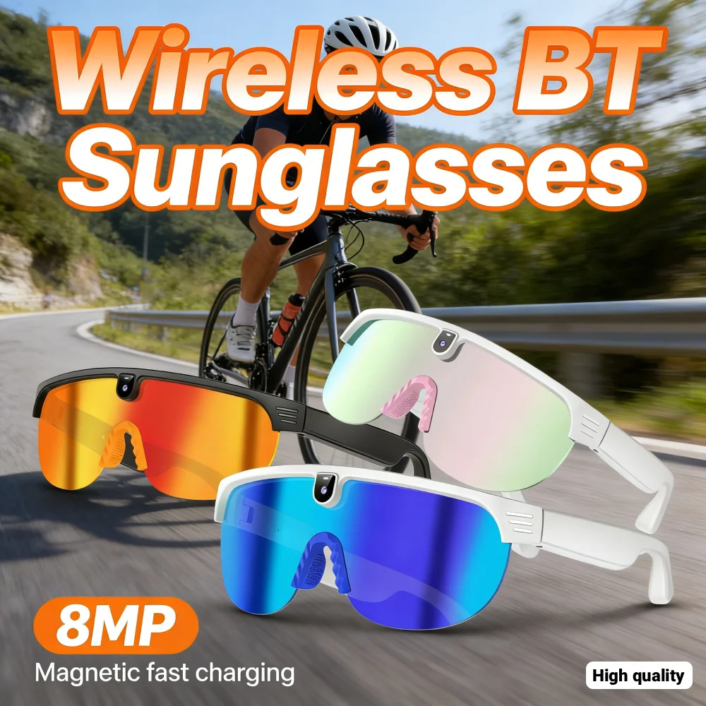 

Умные велосипедные очки с микрофоном, записью видео, защитные очки, переводчиком и Wi-Fi навигацией для активного отдыха, путешествий, спорта и бега