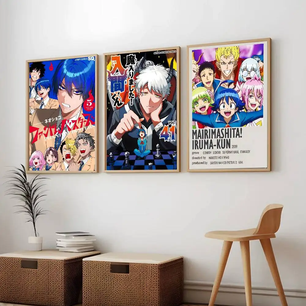 Anime Welcome To D-Demon School! Iruma Kun Poster art painting sticker with prints Home bedroom living room decoration gift