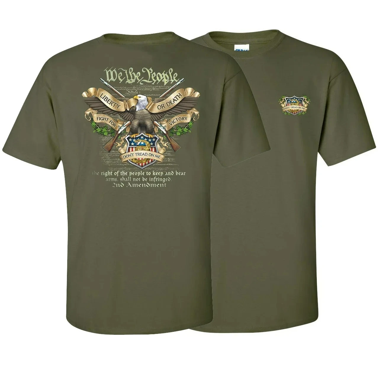 Don't Tread on Me | We The People | 2nd Amendment T-Shirt 100% Cotton O-Neck Summer Short Sleeve Casual Mens T-shirt Size S-3XL
