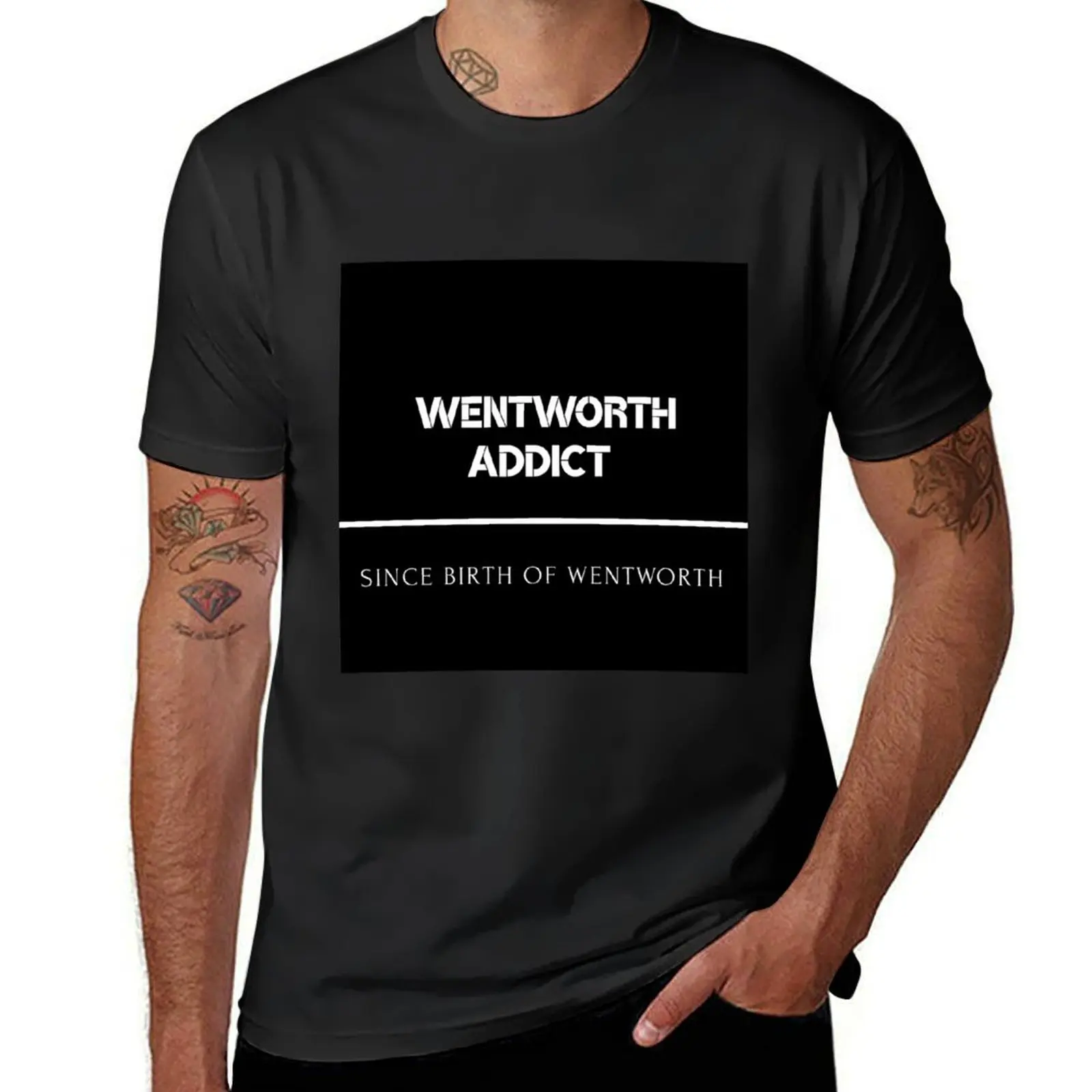 Wentworth addict T-Shirt summer top boys whites t shirts for men pack