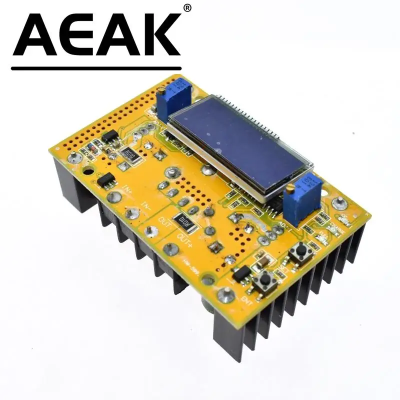 DC-DC 10A Einstellbare LCD Dual Display CC CV Step-down Netzteil Modul Kurzschluss Schutz Fall DC-DC Boost konverter