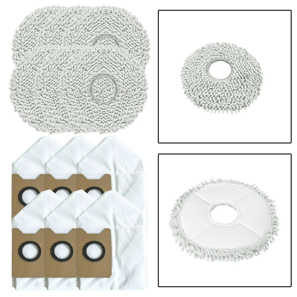 6 قطعة قماش ممسحة مع 6 قطعة أكياس الغبار ل Airbot روبوت فراغ ل X40 الترا مكنسة كهربائية أدوات التنظيف المنزلية اكسسوارات