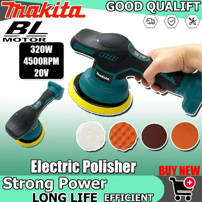 

Беспроводная полировальная машина Makita с 8 скоростями и цифровым дисплеем, электрическая полировальная машина для авто, для воскования и полировки, с литиевым аккумулятором