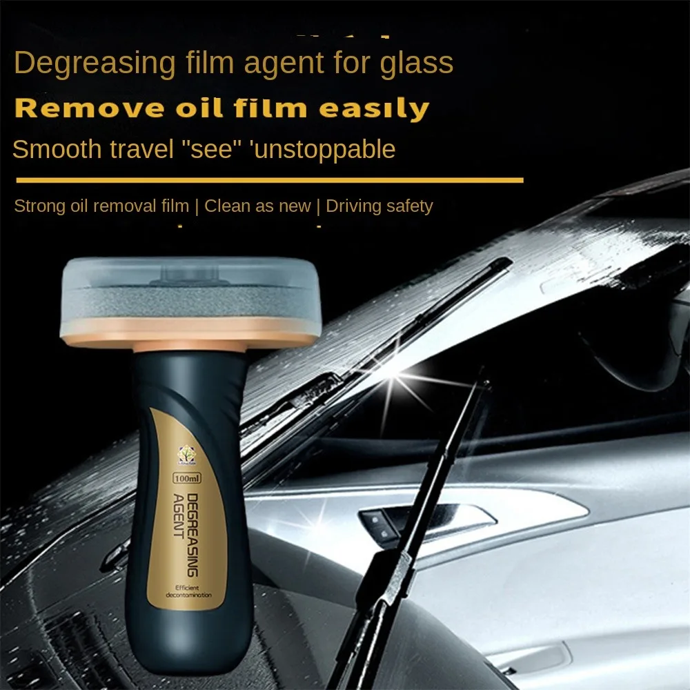 

New 100mL Car Glass Oil Film Remover Window Cleaning Automotive Products Car Glass Polish Paste Oil Film Cleaner Household Glass