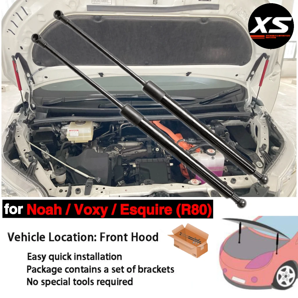 

For Toyota Voxy Noah Esquire R80 2014-2021 Front Hood Bonnet Modify Carbon Fiber Gas Struts Gas Spring Lift Support Shock Damper