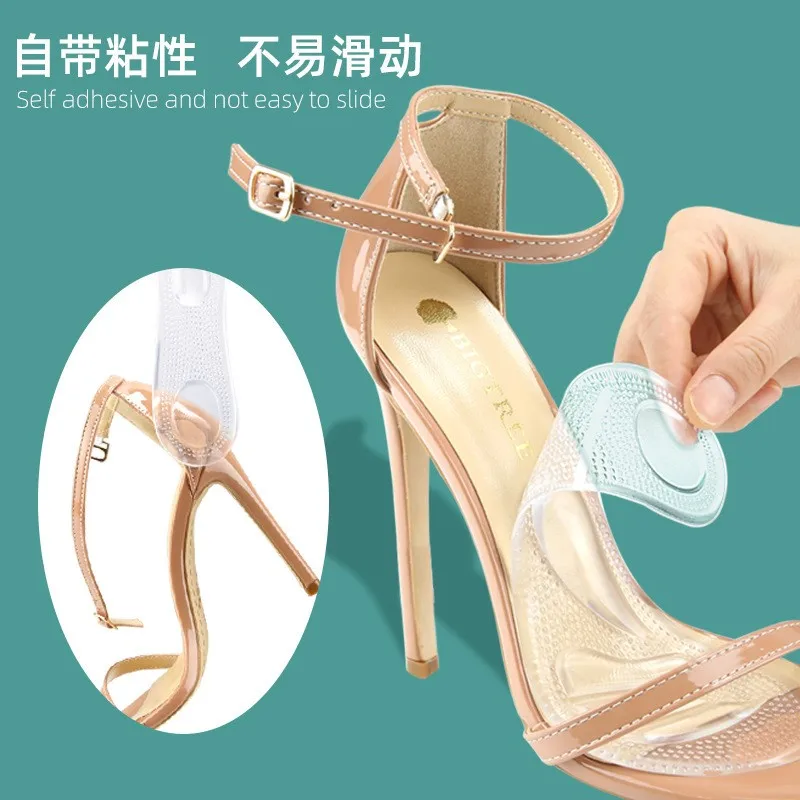 1Pair Silicone Gel Orthopedic Insoles Women High Heel Shoes Flat Foot Arch Support Pads Shoe Inserts Transparent Massage Insole
