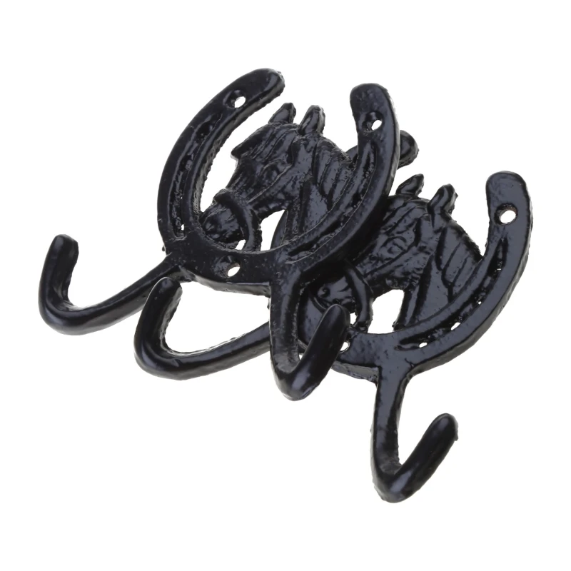 Multifunctional Iron Horseshoe Hook Handmade Clothes Hat Hook Decorations Dropshipping