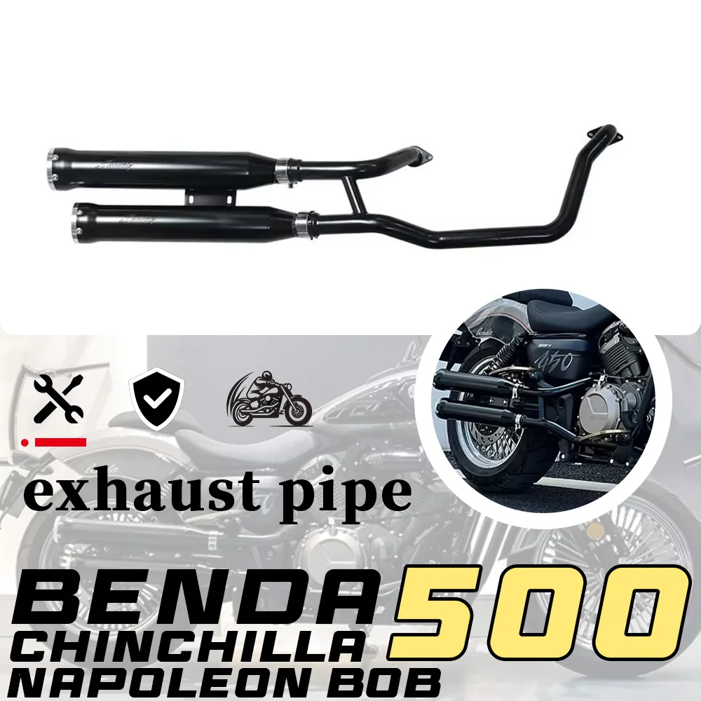 

For BENDA NAPOLEON BOB 500 CHINCHILLA 500 Cobra exhaust pipe straight exhaust deep and rich napoleon bob 500 chinchilla 500