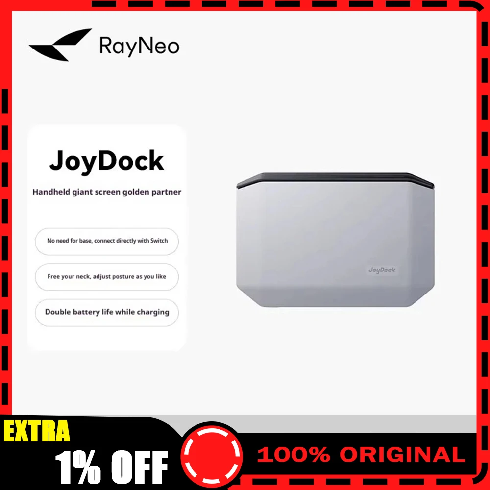 Rayneo JoyDock Portable HDMI Dock for AR Glasses 1080P 120Hz Big Screen Gaming Adapter for Switch Plug & Play Gifts