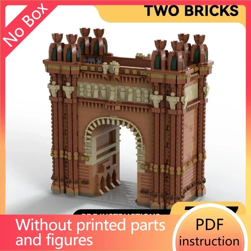 Cidade rua vista modelo moc tijolos de construção barcelona monumento tecnologia blocos modulares presentes brinquedos diy conjuntos montagem natal