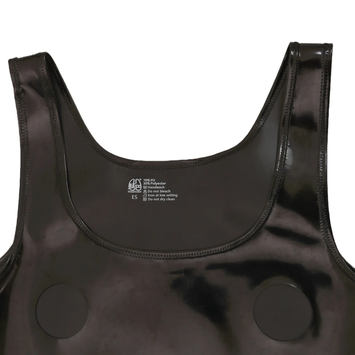 الرجال ارتداءها سترة بسط بو الجلود الأسود أنيق عرض المرحلة ضيقة #6