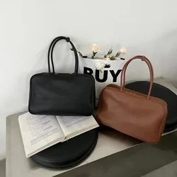 2024 Briefcase Luxury Designer Bag Genuine Leather Handbags Women's Handbags Retro Boston Wallet Bowling Bag Shoulder Hobo Bag