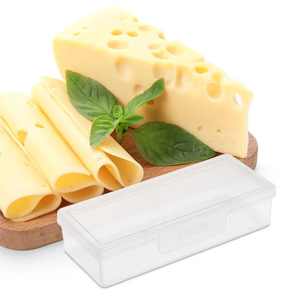 4 قطعة حاوية تخزين الجبن للثلاجة، غطاء علوي قابل للطي، حارس الزبدة، شرائح تمزيقه، صندوق الجبن، منظم طعام المطبخ، مدمج