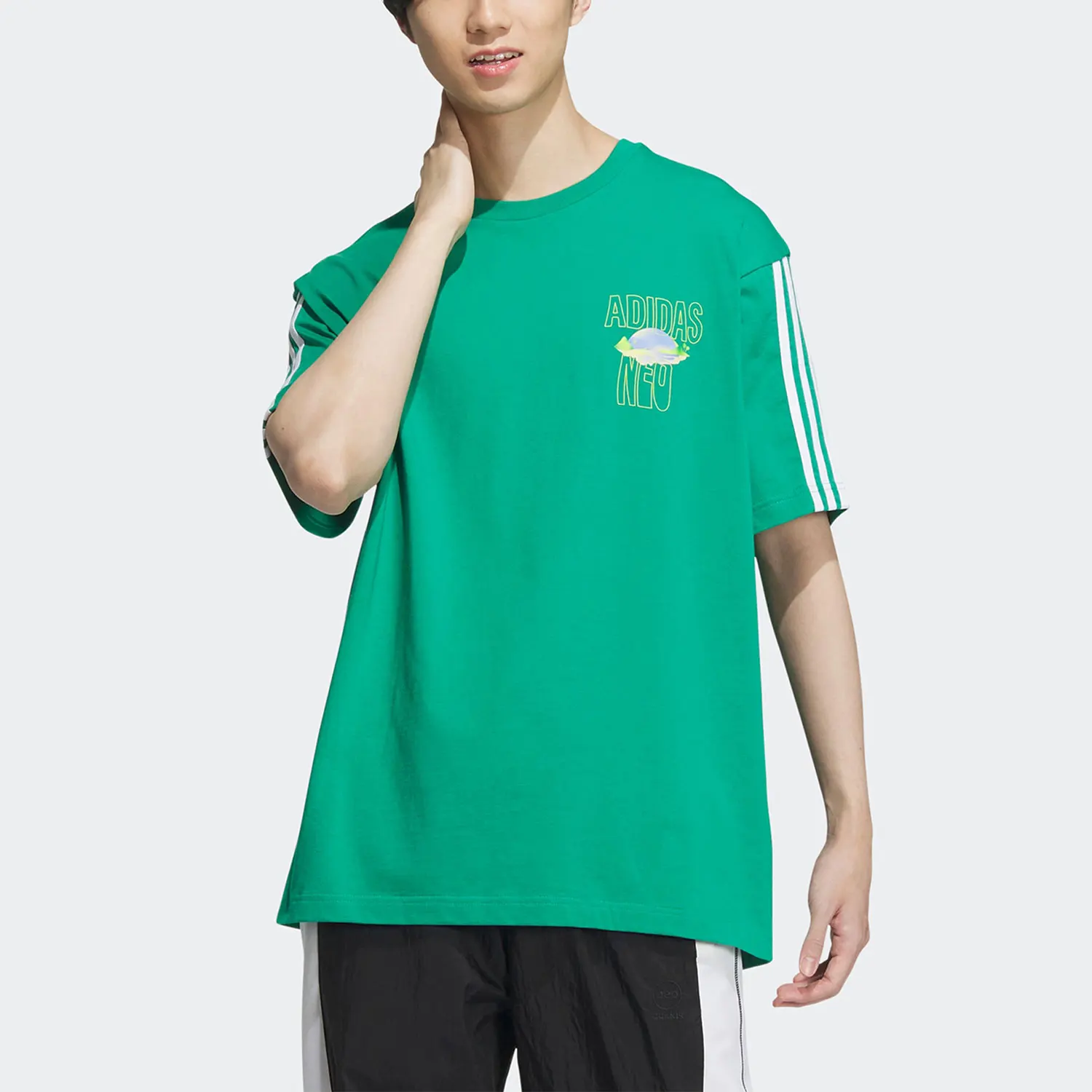 

Adidas Official Authentic U VBE TEE 2 Unisex Couple Sports Short Sleeve T-Shirt IA6744