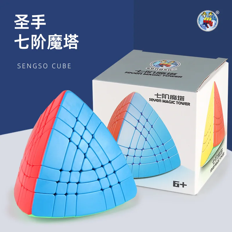 

Shengshou Severn Magic Tower 7x7 Cube Stickerless Cubo Magico Cube Educational Toy Gift Idea